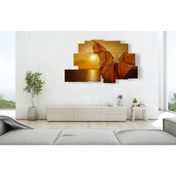 Interior design with embossed butterflies