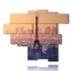 tableau tour eiffel au coucher du soleil - version: 14 pannelli 189x153cm