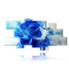 painting with shaded blue roses - version: 12 pannelli 232x118cm