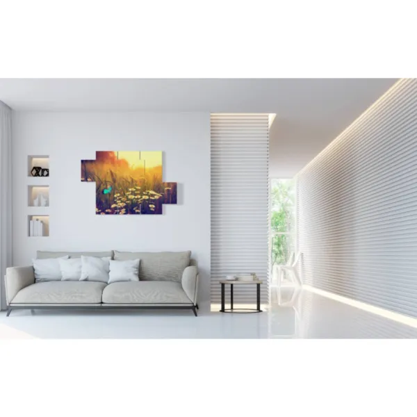 Interior design with 3D butterfly paintings