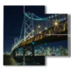 quadro san francisco golden gate - version: 4 pannelli 91x85cm