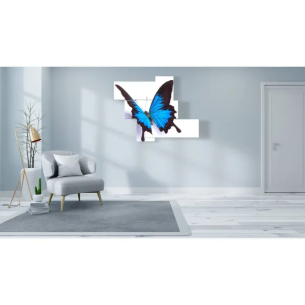 Cuadros con mariposas en relieve para decoración.