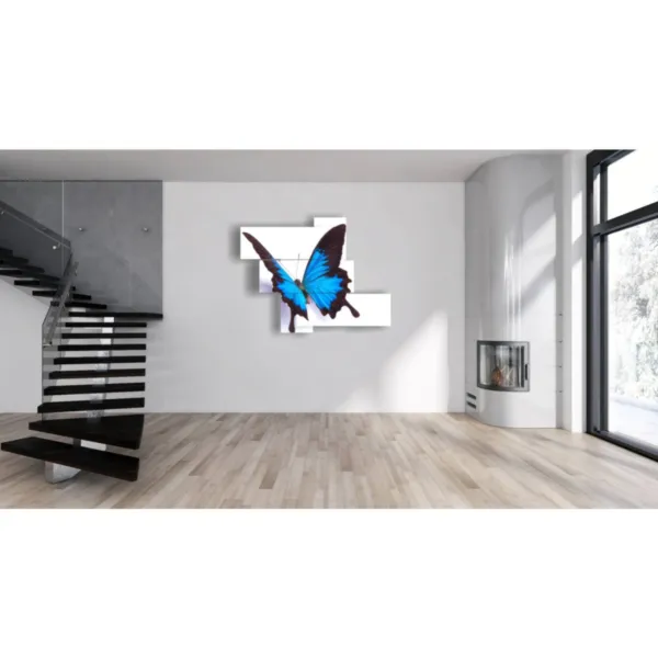 relief butterfly paintings for murals