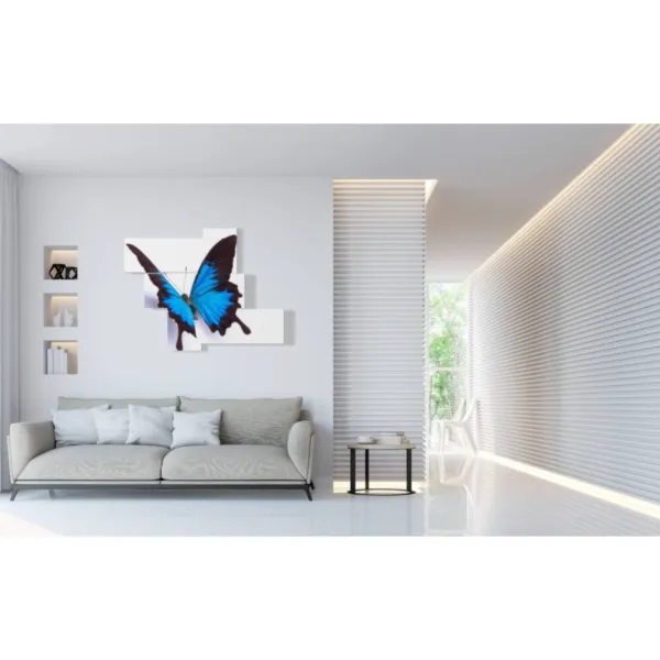 Cuadros con mariposas en relieve para sala de estar