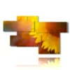 bild mit sonnenverwoehnter blume - version: 7 pannelli 175x105cm