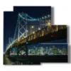 quadro san francisco golden gate - version: 5 pannelli 102x93cm