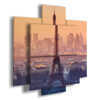 quadro tour Eiffel al tramonto
