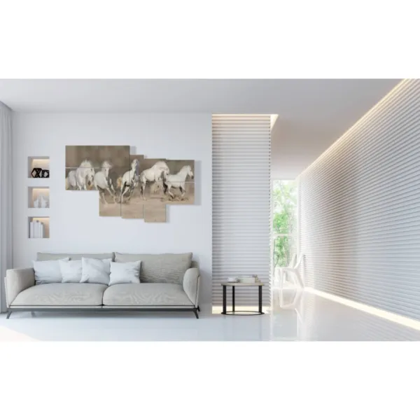 tableaux chevaux blancs