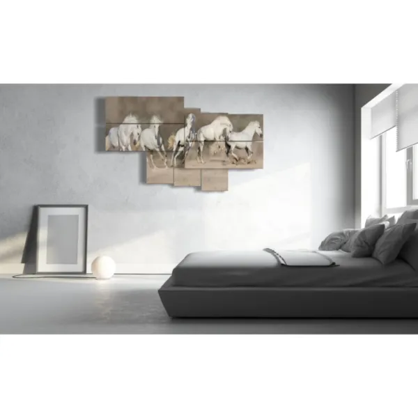 decorazione cavalli bianchi