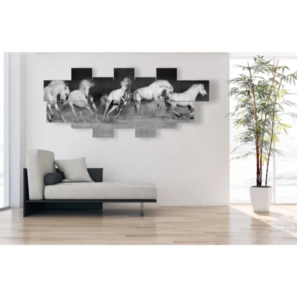 White horse prints for decor