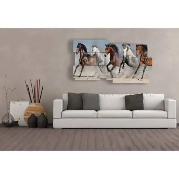 Cuadros de caballos árabes en tela