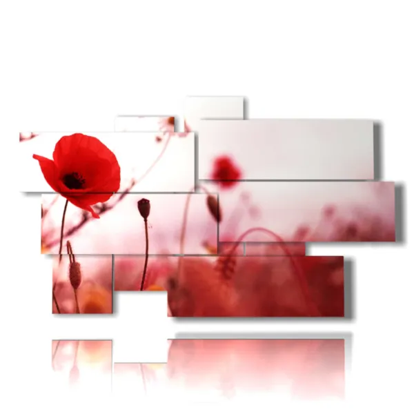 modern square flowers