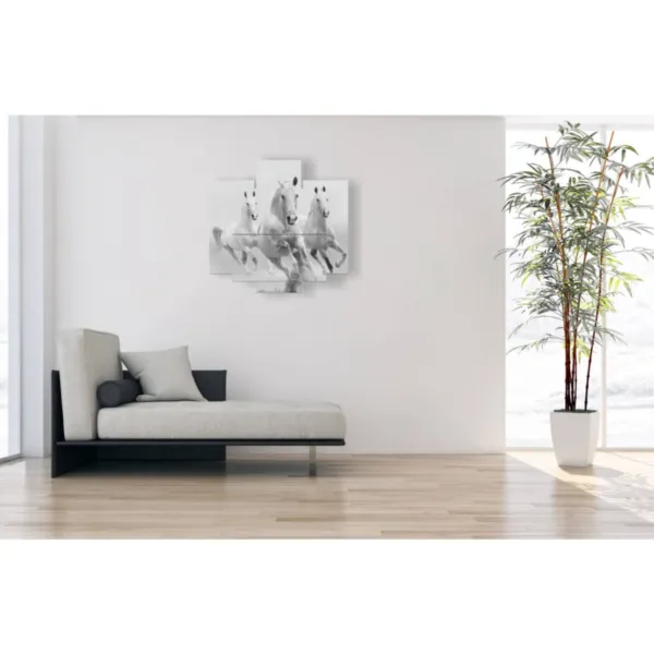 tableaux chevaux blancs