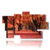 painting with red hot autumn photos - version: 9 pannelli 182x107cm