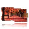 tableau avec photo d automne rouge chaud - version: 10 pannelli 183x100cm