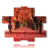 painting with red hot autumn photos - version: 13 pannelli 186x152cm