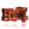 tableau avec photo d automne rouge chaud - version: 11 pannelli 193x115cm