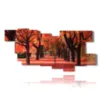 painting with red hot autumn photos - version: 12 pannelli 236x112cm