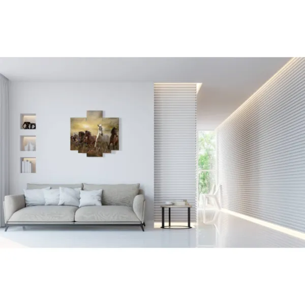 Cuadros de caballos al atardecer