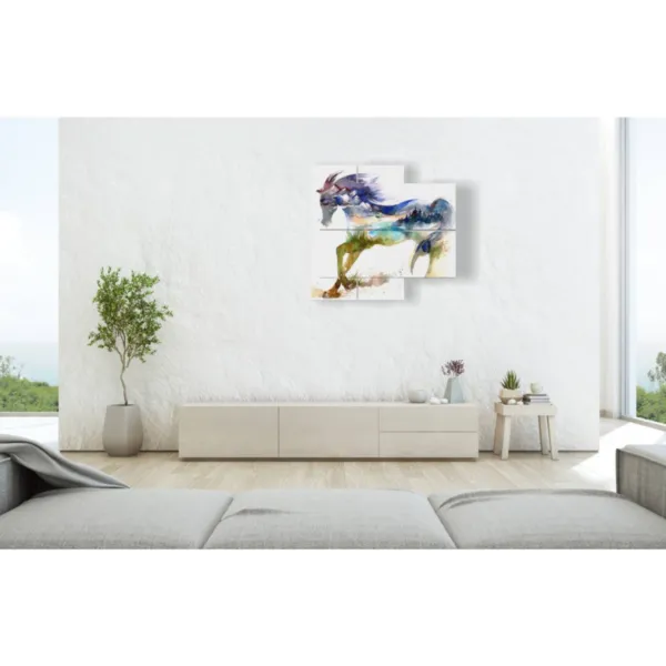 decorazioni cavalli azzurri