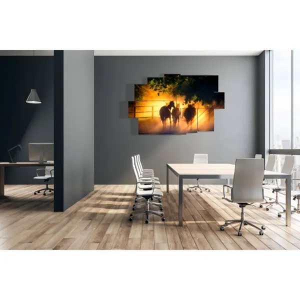 art mural avec des chevaux