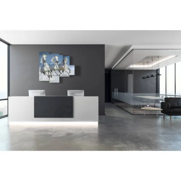 impressions de chevaux sauvages blancs