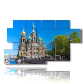 tableau avec photos Saint-Pétersbourg Russie