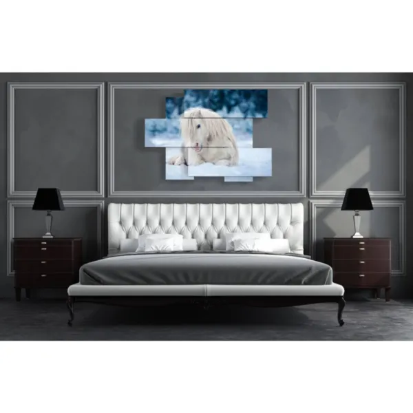 paintings of a white horse