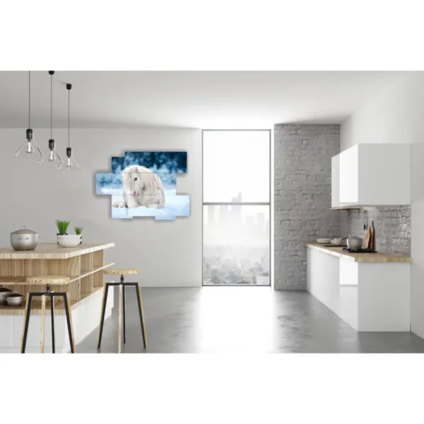 white horse painting decoration