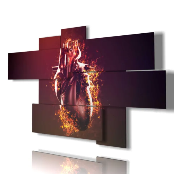 Herzförmige Abdrücke