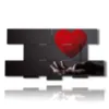 modern painting hearts in hand - version: 8 pannelli 186x97cm