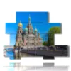 painting with photos saint petersburg russia - version: 10 pannelli 171x127cm