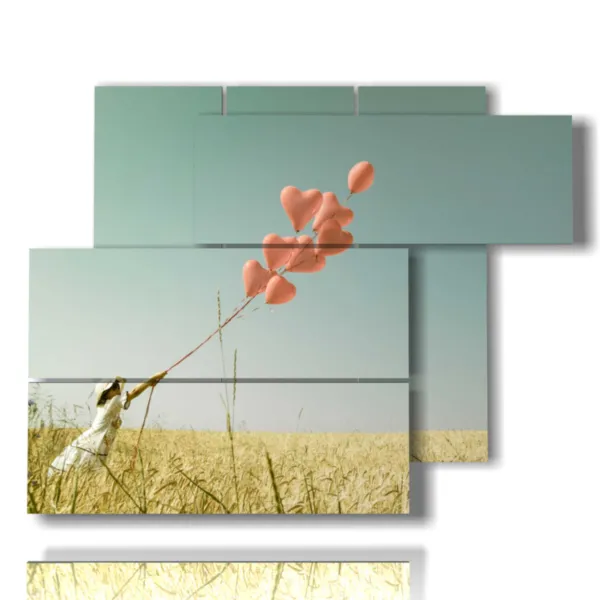 quadro palloncino cuore