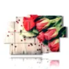 bilder mit herzen und roten rosen - version: 9 pannelli 171x108cm