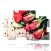 cuadros con corazones y rosas rojas - version: 10 pannelli 176x115cm