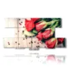 bilder mit herzen und roten rosen - version: 8 pannelli 186x97cm