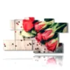 bilder mit herzen und roten rosen - version: 10 pannelli 189x106cm