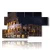 paintings ancient rome photo of the colosseum at night - version: 7 pannelli 157x90cm