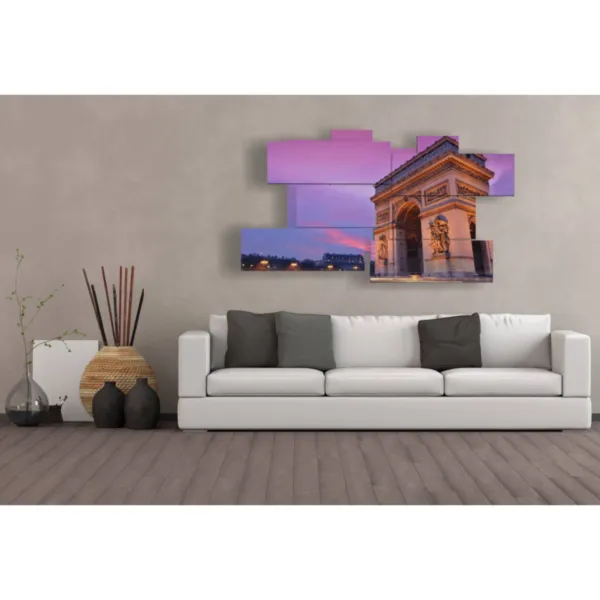 Paintings with photos of Paris today