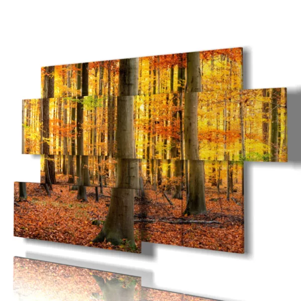 Autumn mountain paintings