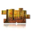 painting with photos of autumn mountain in yellow - version: 10 pannelli 200x106cm
