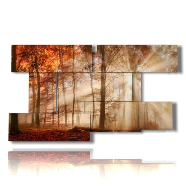 foto de otoño castañas