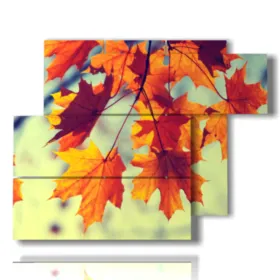 Herbstfoto mit Blättern