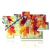 tableau photo d automne avec des feuilles d oranger - version: 9 pannelli 182x107cm