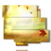 tableau feuilles d automne - version: 6 pannelli 113x99cm