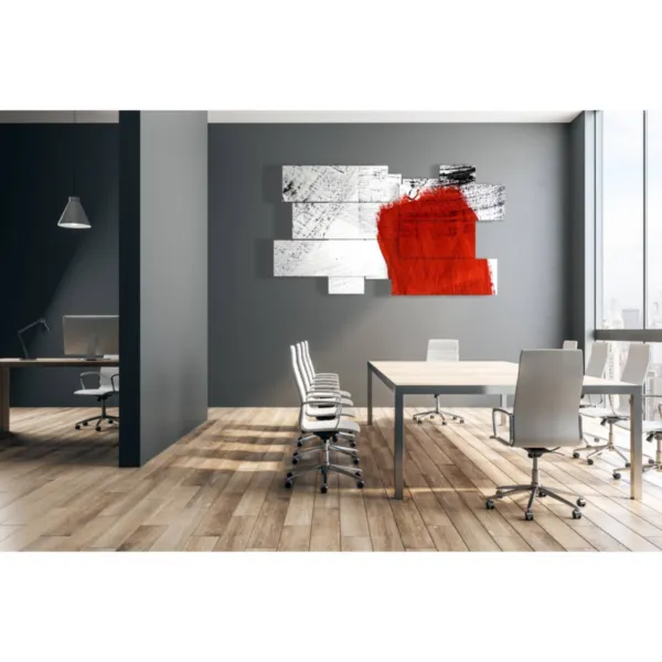 stampe moderne bianco e nero rosso