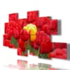 Rote Tulpenabdrucken