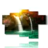 bild wasserfall in bewegung mit der sonne - version: 6 pannelli 136x91cm
