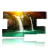 bild wasserfall in bewegung mit der sonne - version: 9 pannelli 177x101cm