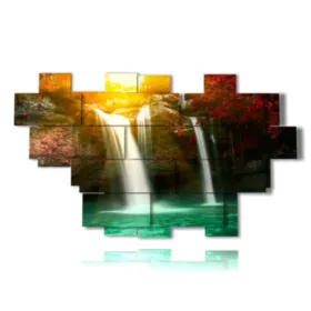 cuadro en cascada en movimiento